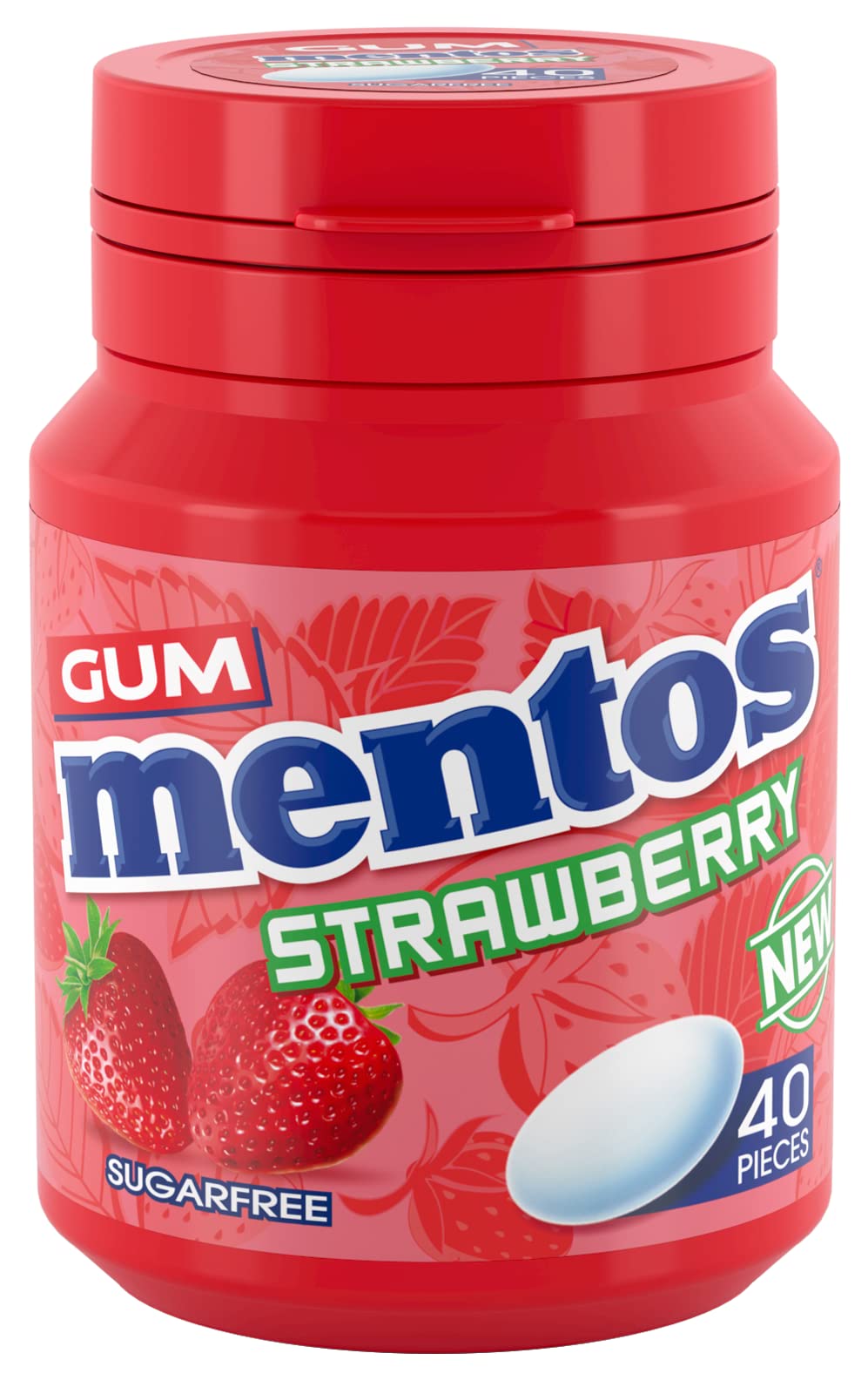6ct Mentos Sour Sugar-Free Chewing Gum - Sour Grape Flavored Bottles (28pcs Each) Wholesale